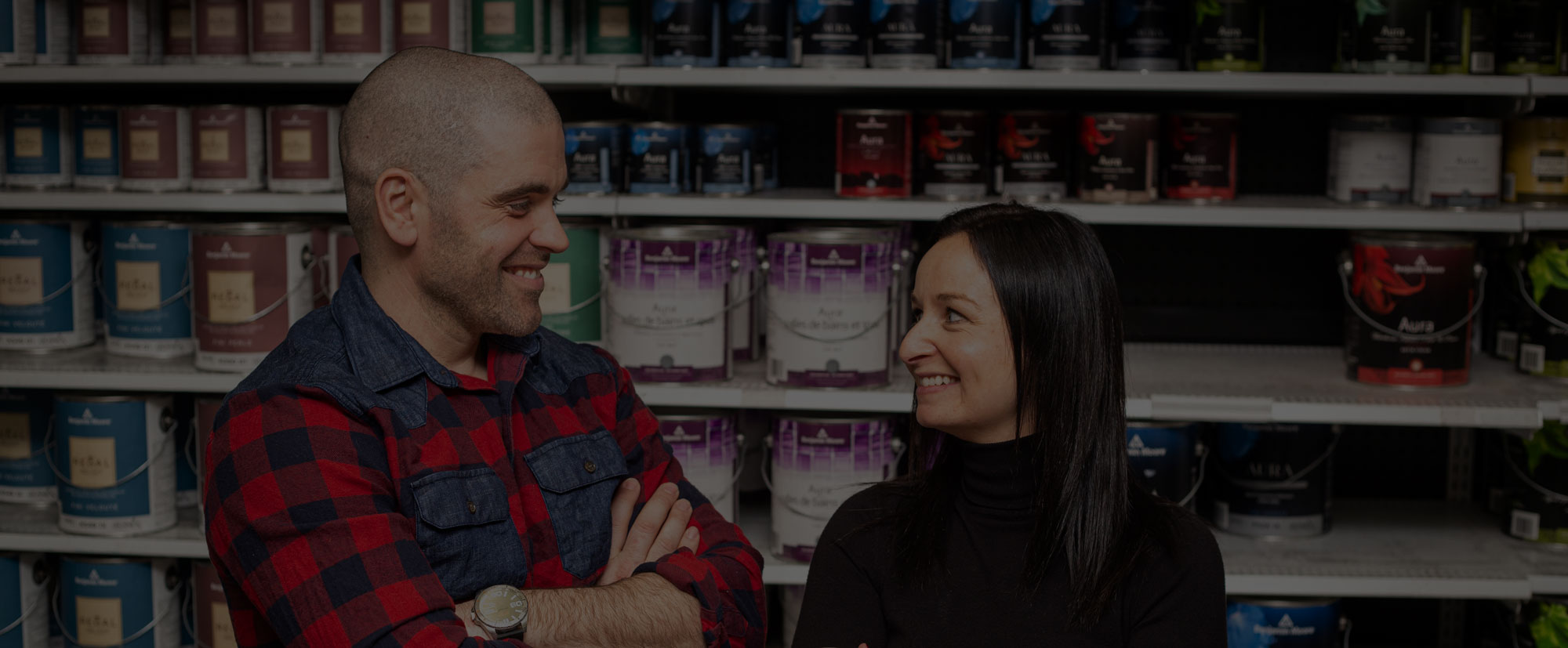 Texte centré sur image de fond