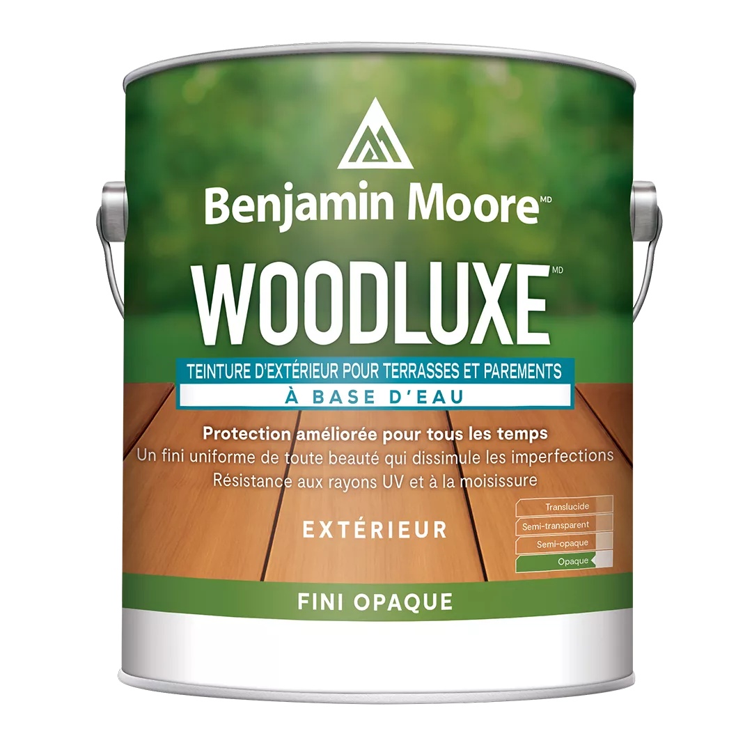 TEINTURE WOODLUXE EXTÉRIEUR OPAQUE À BASE D'EAU